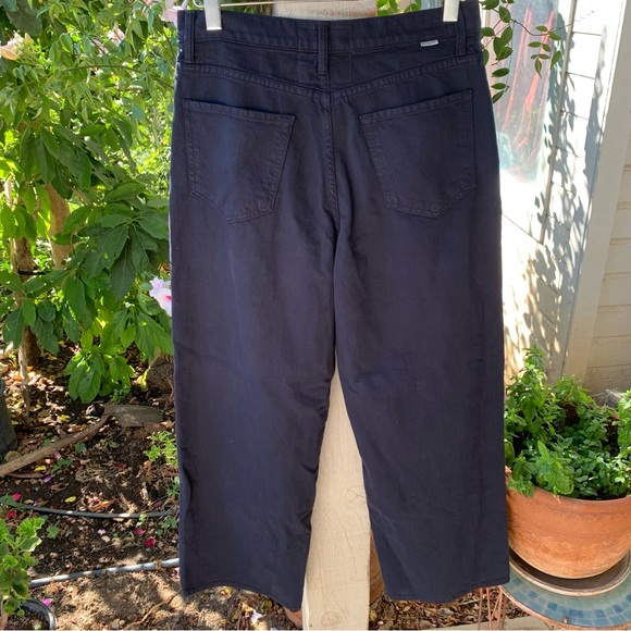 Mother Superior High Waisted Spinner Skimp in Blue Graphite Wide Jeans 29 - Picture 9 of 16